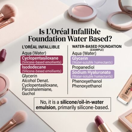 Is L’Oréal Infallible foundation water based guide