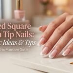 Tapered Square French Tip Nails