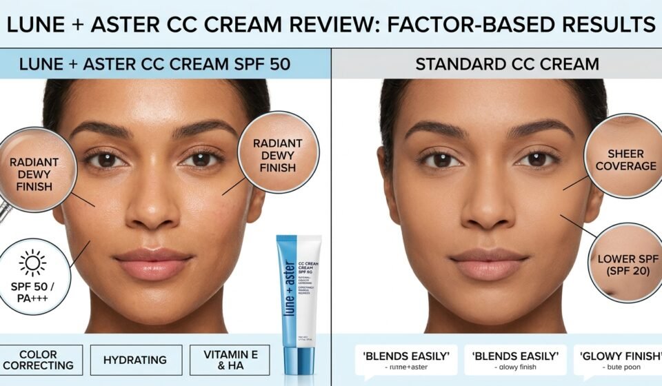 Lune + Aster CC Cream SPF 50 with dewy medium coverage