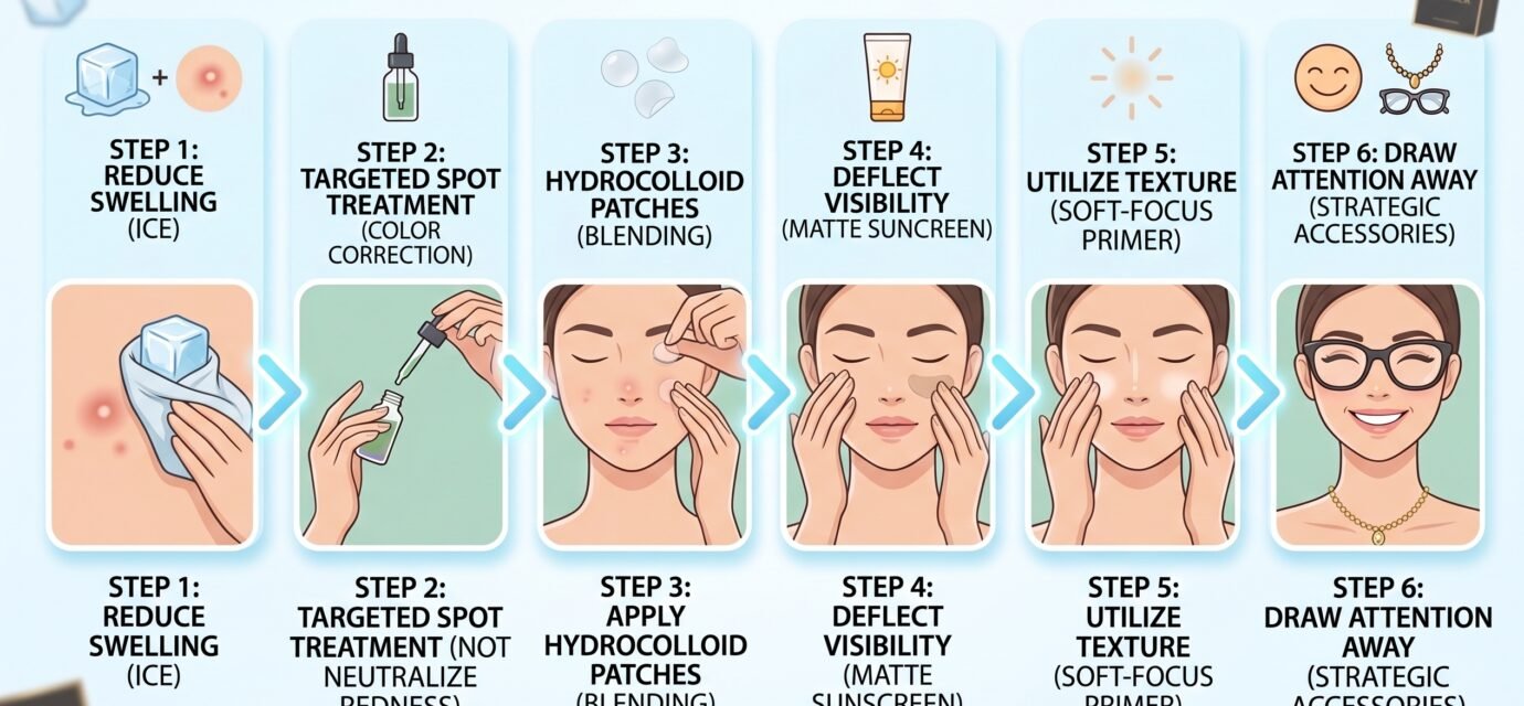 how to hide pimples without makeup