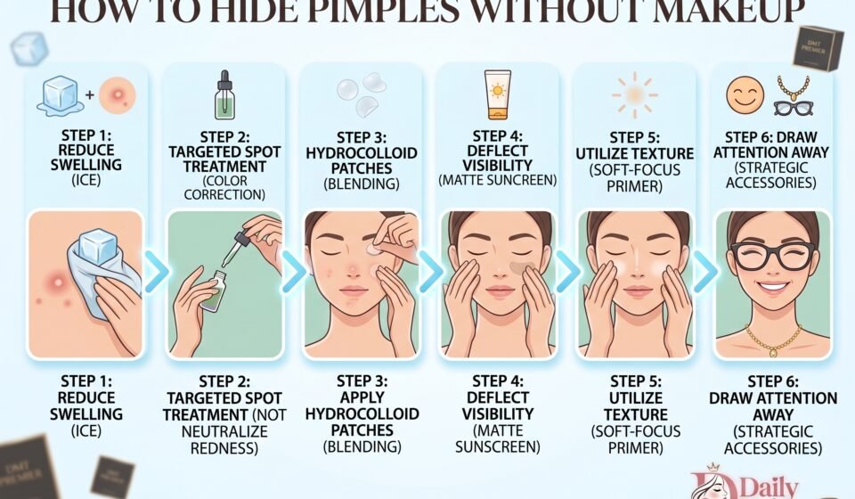 how to hide pimples without makeup