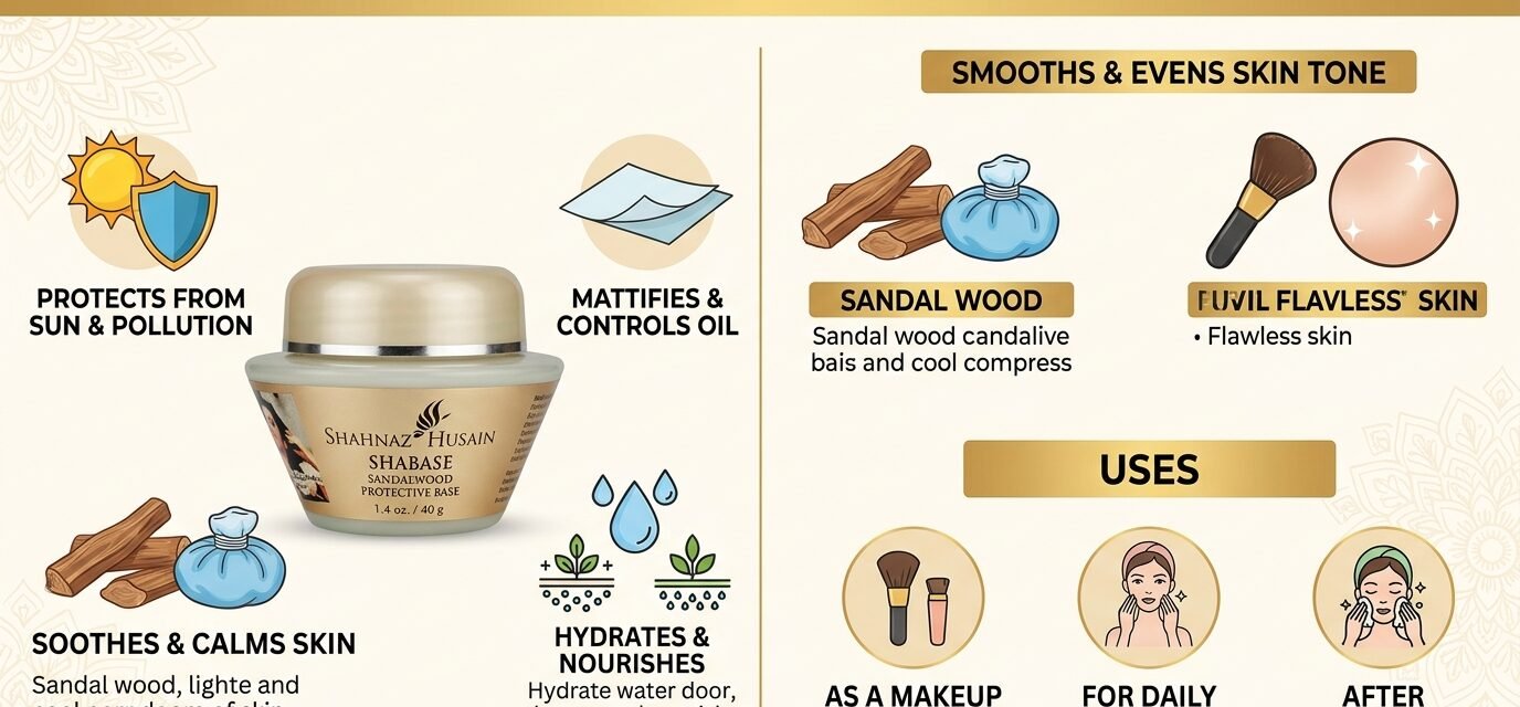 Shahnaz Husain Shabase Sandalwood Protective Base skincare product