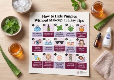 How to hide pimples without makeup using simple skincare tips