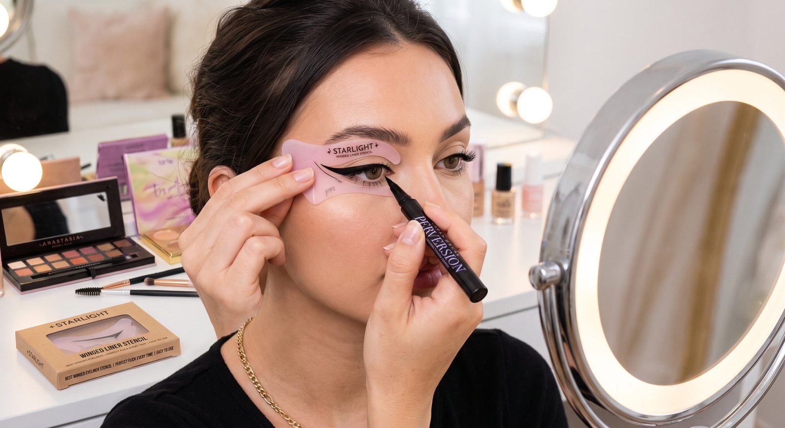 Best winged eyeliner stencil for creating a perfect cat eye